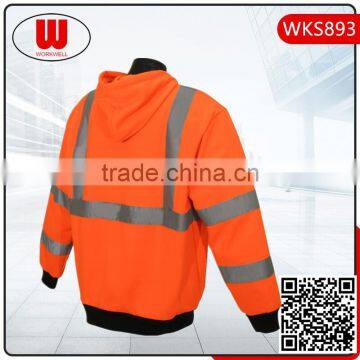 Mens Full Zippers hi Vis Hoodie photo-2