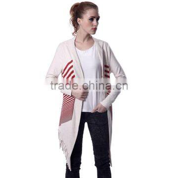 Vintage Ladies Tassels Loose Cardigans Tassel Coat Women Clothing