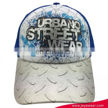 Printed 100% spandex Mesh custom trucker hat