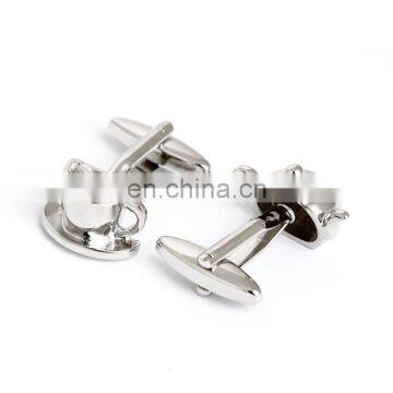 Men's Jewelry Wedding Cufflinks Silver Kettle and Cups Cufflinks photo-3