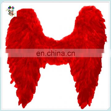 Adult Party Costume Large Red Feather Angel Wings HPC-0837