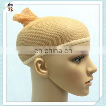 Beige Snood Elastic Nylon Net Stretch Mesh Wig Caps HPC-0107