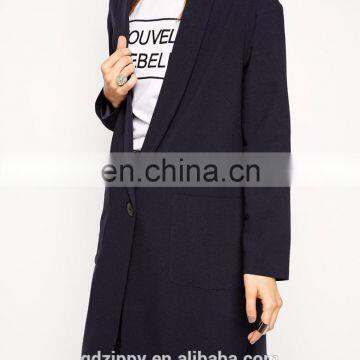 New Arrival Button Fastening Longline Coats and Jackets for Women photo-4