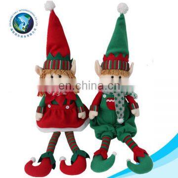 Couple Cheap Plush Rag Cloth Christmas Elf Doll 2017 Fashion New Hanging Soft Stuffed Plush Christmas Elf Sex Doll