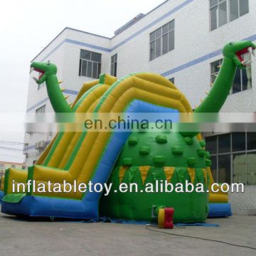 2014 New Double Dinosaurs Inflatable Slide, Inflatable Water Slide