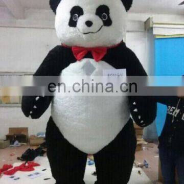 inflatable fur realistic panda mascot costume