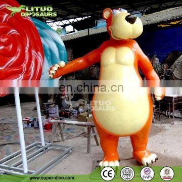 Playground Cute Cartoon Decoration Fiberglass Sculpture