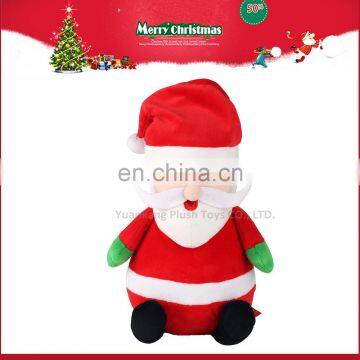 25cm Christmas plush stuffed santa claus doll