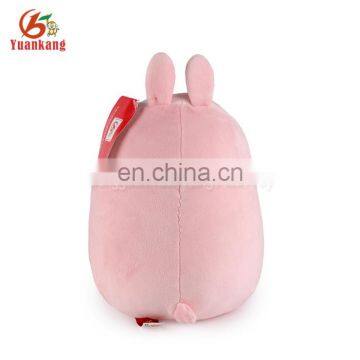 SA8000 Factory Wholesale Plush Animal Soft Fat Cute Pink Rabbit Toy