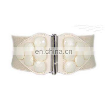 Promotional Fashion Trendy Women Cloth Accessories Elastic Belt Strap Extra Wide Corset Belt With Stones photo-3