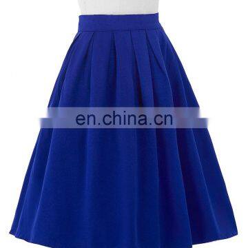 Belle Poque Women Midi Skirt 2016 Blue Vintage Skirts Pinup Skirt BP000154-3 photo-3