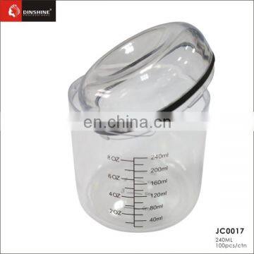 2016 professional customized plastic salon hairdressing measuring beaker