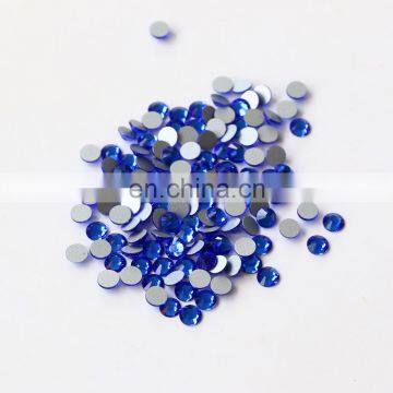 Loose round cut glass non hotfix rhinestones for garment accessories