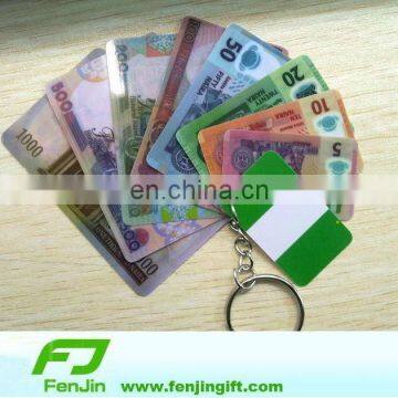 Cheap PVC card full printed key chain