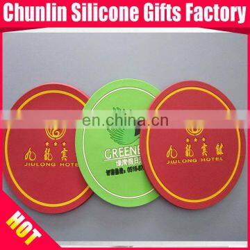 PVC Cup Mats/Pad/Coaster for Hotel as Gifts