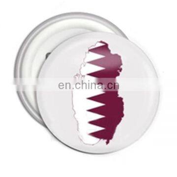 Qatar Flag Nation Day Metal Material Printing Tin Button Badge