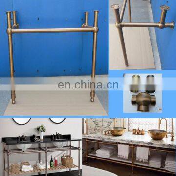 chrome brass legs for porcelain bathrooom washstand, sink stand console