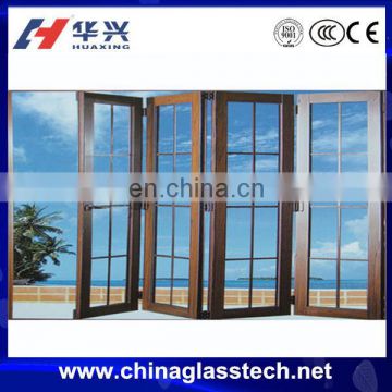 Energy saving aluminum alloy frame water resistance tempered/laminate/insulated glass small folding door