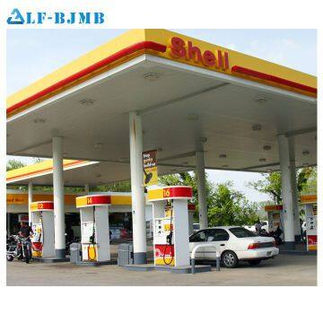 Design Steel Structure Space Frame Filling Station Petrol Gas Station Canopy for Sale photo-2