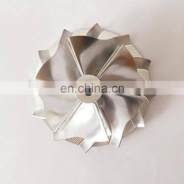 TD04HL 42.00/56.02mm 6+6 blades reverse turbo billet/milling/aluminum 2618 compressor wheel for 49477-02003