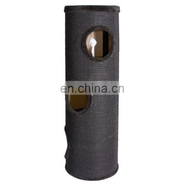 black round middle size sisal carpet cat trees with playing toy