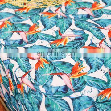 Strelitzia Nicolai Flower Printed Polyester Tablecloth Woven Fabric Waterproof Table Cloth for Outdoor photo-5