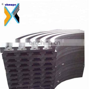 High Sliding wear resistant UHMWPE plastic guide rail and polyethylene uhmw roller chain guides uhmwpe chain sliding guide