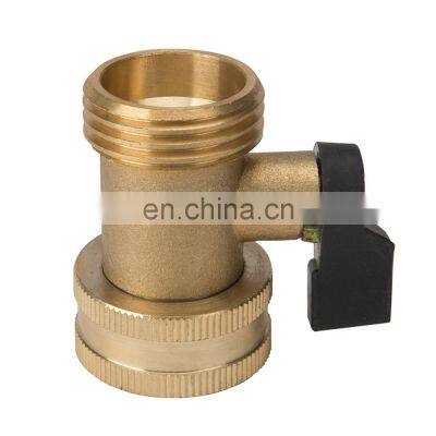 High pressure water one way flow valve connector