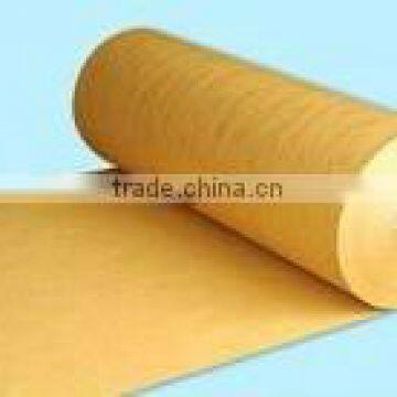 Golden yellow Ribbed kraft paper for wrapping