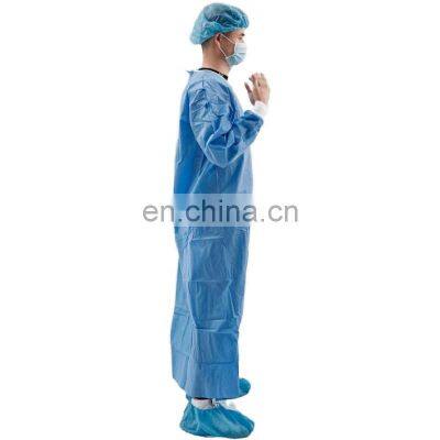 Hot Sale Waterproof Surgical Gown Non Woven Unisex Fashion Hospital Uniform photo-3