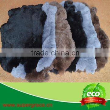 Factory Direct Sale Soft Smooth White Tanned Rabbit Skin