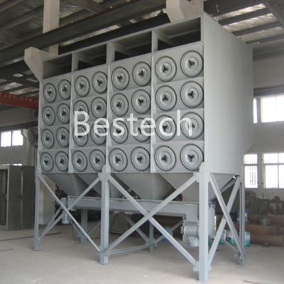 Waste incineration cartridge filter dust collector for rotary kilm