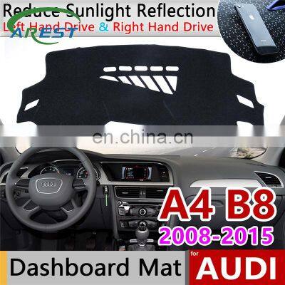 for Audi A4 B8 2008~2015 8K Anti-Slip Anti-UV Mat Dashboard Cover Pad Sun Shade Dashmat Dash Carpet Accessories S-line 2012 2014