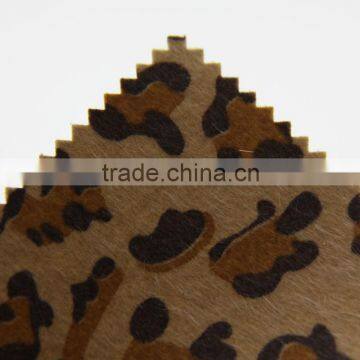 sex leopard printed flocking fabric for sofa and bag