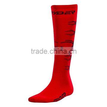 kids warm ski socks in red