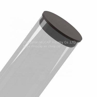 Черные круглые пластиковые пробки из полимера для экструдированных тонких прозрачных пластиковых акриловых труб PRP photo-5