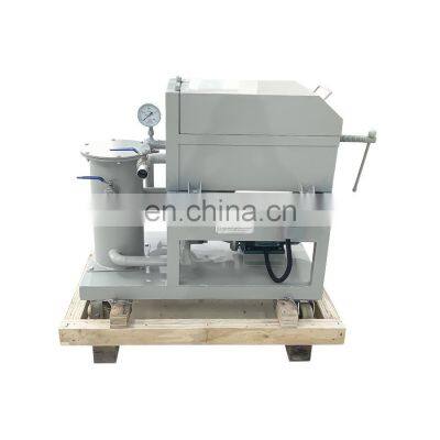 Portable Plate Pressure Oil Purifier water separator