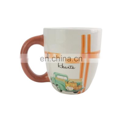 customized cheap plain white ceramic porcelain coffee mug manufacturer