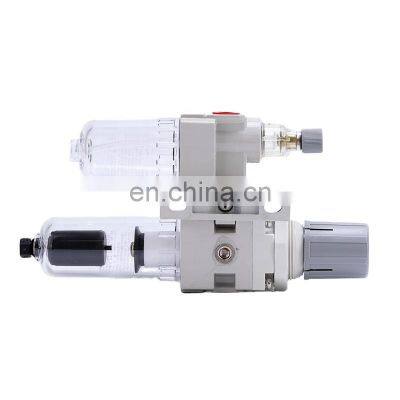 AC2010-02D Combination Auto Drain FRL Unit Air Source Treatment Pneumatic Filter Regulators With Gauge