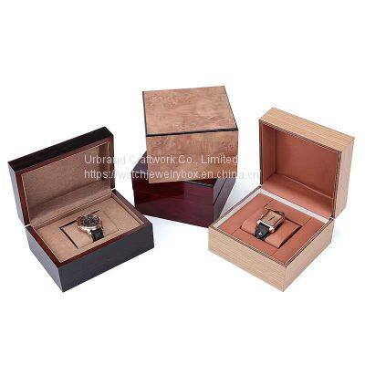 High-grade wooden watch case mechanical watch packing case piano paint baking watch box