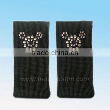 New product knitted mobile phone sock case