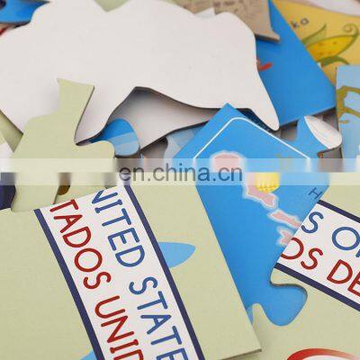 China Supplier Toys Puzzle 64 Pieces USA Map Jigsaw Puzzle photo-4