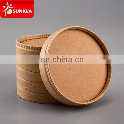 Kraft Paper Soup Cup Paper Lid photo-4