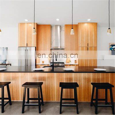 Kitchen Furniture Design Wood Veneer Kitchen Cabinet For Wholesales