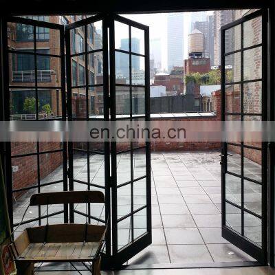 Vertical Exterior Aluminum Gate Folding Doors and Window Bi-Folding French Door