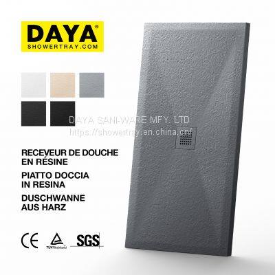 DAYA Resin Solid Surface Bathroom Artificial Stone Light Shower Tray