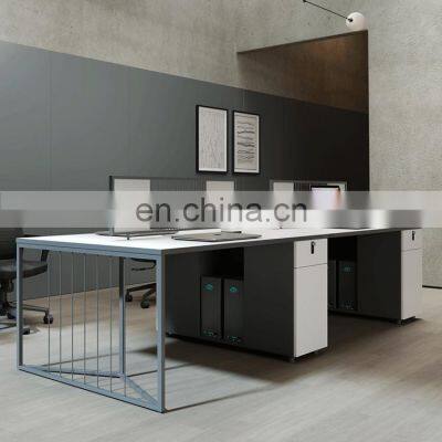 Wholesale Luxury Modern l Shaped Wooden Metal Executive Computer Office Desk photo-4