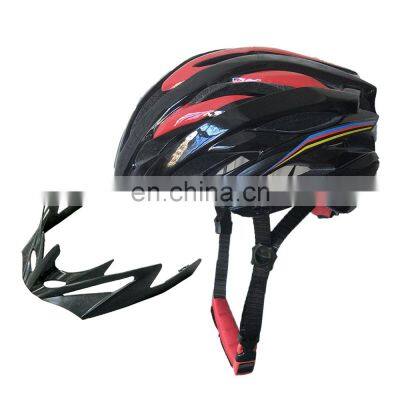 Custom fiber bicycle cycling helmet detachable fiets helm casco della bici