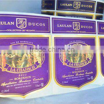 Attactive price glowing adhesive wine lables in roll