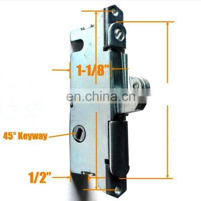 Комплект ручек для раздвижных стеклянных ворот на террасу с фальшшпоном под 45 градусов, регулируемым пружинным крюковым защелкой, корпус фальшшпонного замка для дверей photo-3